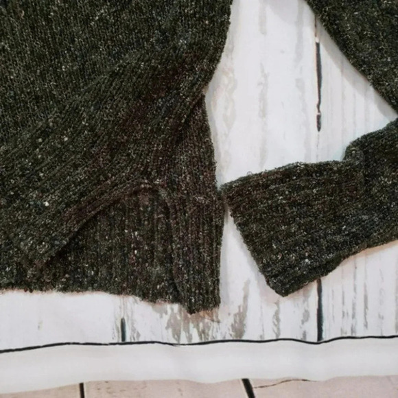Tailor by B. Moss stretch green speckled sweater - Picture 3 of 5